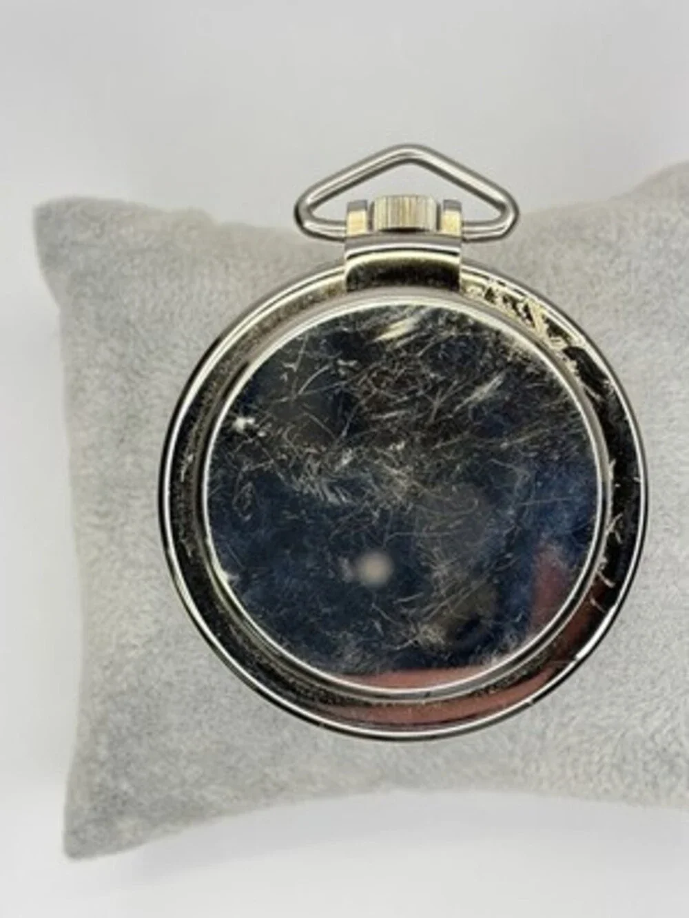 Vintage Victorinox Swiss Army Pocket Watch White Dial Red Ring Quartz Field